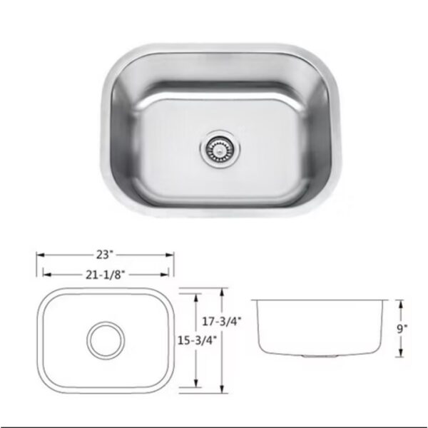 2318 Stainless Steel Single Bowl Sink.