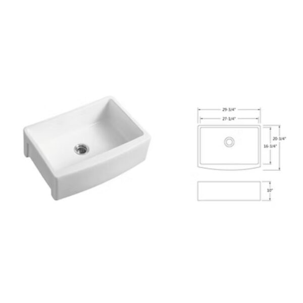 3021 Porcelain Farmhouse Sink.