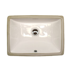 Rectangular Porcelain Undermount Bathroom Sink