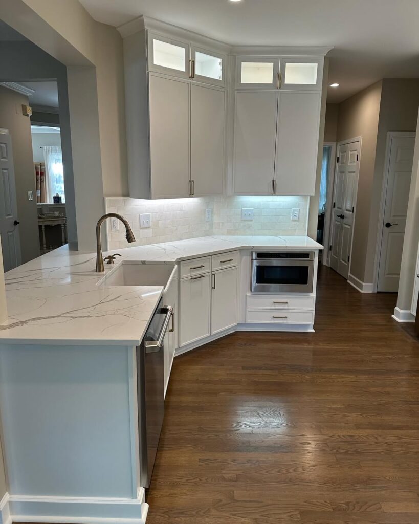 Quartz Calacatta Laza countertop — Prime Countertops installation Gaithersburg MD