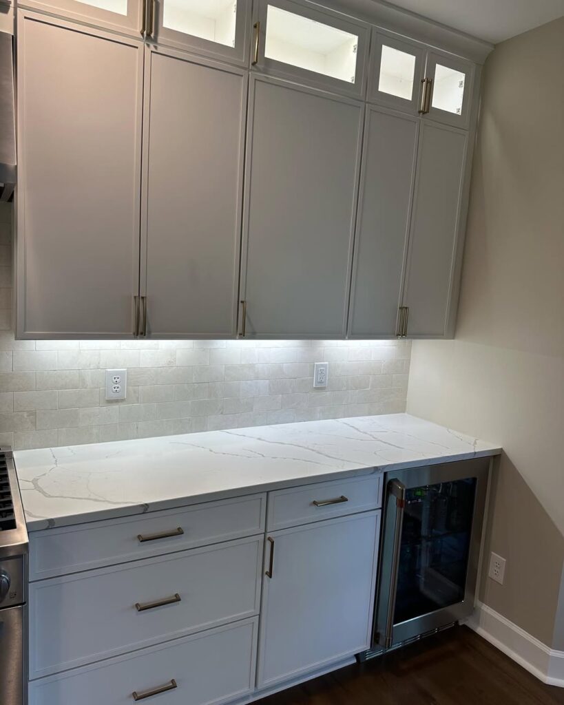 Quartz Calacatta Laza countertop — Prime Countertops installation Gaithersburg MD